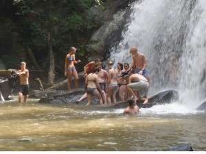 Hiking to a Waterfall