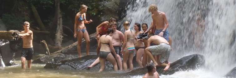 Hiking to a Waterfall